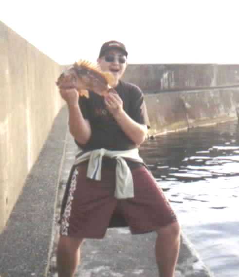 Copper Rockcod caught at the breakwater
