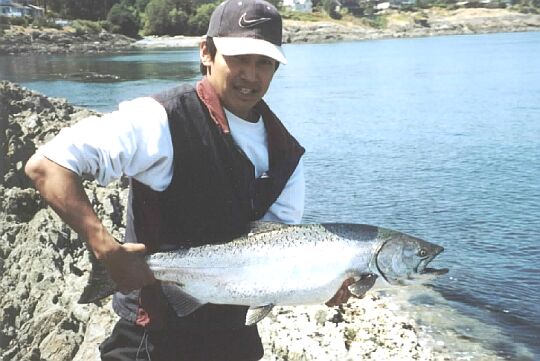Chinook caught at Ten Mile Point